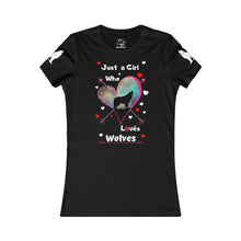Load image into Gallery viewer, Just a girl who loves wolves - Women's Favorite Tee