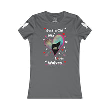 Load image into Gallery viewer, Just a girl who loves wolves - Women's Favorite Tee