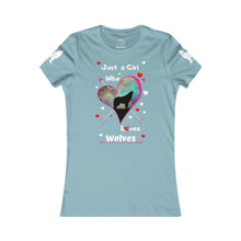 Load image into Gallery viewer, Just a girl who loves wolves - Women's Favorite Tee