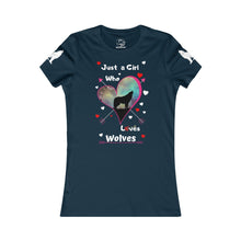 Load image into Gallery viewer, Just a girl who loves wolves - Women's Favorite Tee