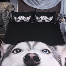 Load image into Gallery viewer, Peeking Husky Bedding Set