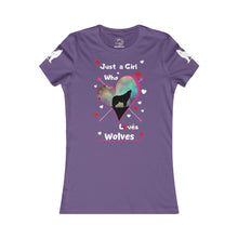 Load image into Gallery viewer, Just a girl who loves wolves - Women's Favorite Tee