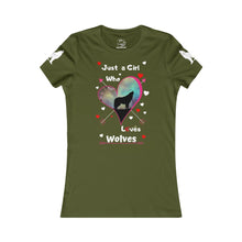 Load image into Gallery viewer, Just a girl who loves wolves - Women's Favorite Tee
