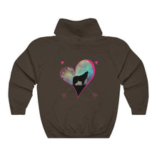 Load image into Gallery viewer, Just a girl who loves wolves - Unisex Heavy Blend™ Hooded Sweatshirt