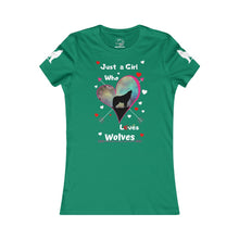 Load image into Gallery viewer, Just a girl who loves wolves - Women's Favorite Tee