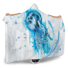 Load image into Gallery viewer, Full Moon Wolf - Hooded Blanket