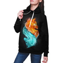 Load image into Gallery viewer, Fire and Ice Wolves Hoodie