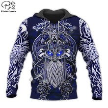 Load image into Gallery viewer, Viking Warrior Tattoo 3D full Print Hoodie