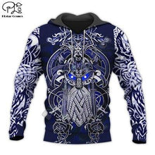 Load image into Gallery viewer, Viking Warrior Tattoo 3D full Print Hoodie