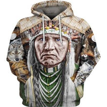 Load image into Gallery viewer, Native American Chief 3D Full Print Hoodie &amp; Zip-Up Hoodie