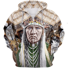 Load image into Gallery viewer, Native American Chief 3D Full Print Hoodie &amp; Zip-Up Hoodie