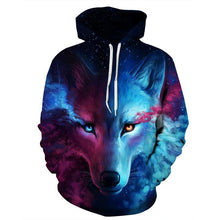 Load image into Gallery viewer, Galactic Wolf Hoodie