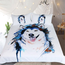 Load image into Gallery viewer, Hand Stitched Wolf &amp; Husky Bedding Sets -- Limited Supply!