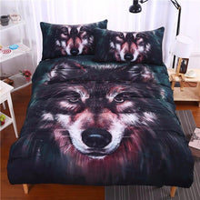 Load image into Gallery viewer, Handmade Wolf Bed Set